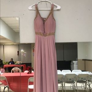 Pink long dress